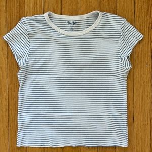 Brandy Melville Striped Baby Tee